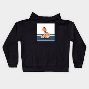 Orange ride Kids Hoodie